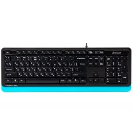 Клавиатура проводная USB A4tech Fstyler FK-10, Black/Blue фото