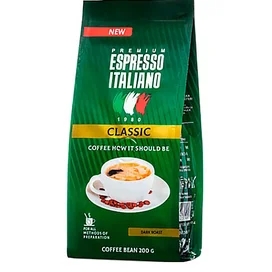Кофе Espresso Italiano Classic зерно 200 г фото