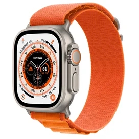 Смарт часы Apple Watch Ultra, 49mm Titanium Case with Orange Alpine Loop - Medium (MQFL3GK/A) фото