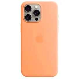 Чехол для iPhone 15 Pro Max, Silicone Case with MagSafe, Orange Sorbet (MT1W3ZM/A) фото