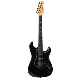 ROCKDALE Stars Black Limited Edition HSS BK электр гитарасы, стратокастер, HSS, бридж тремоло, қара фото