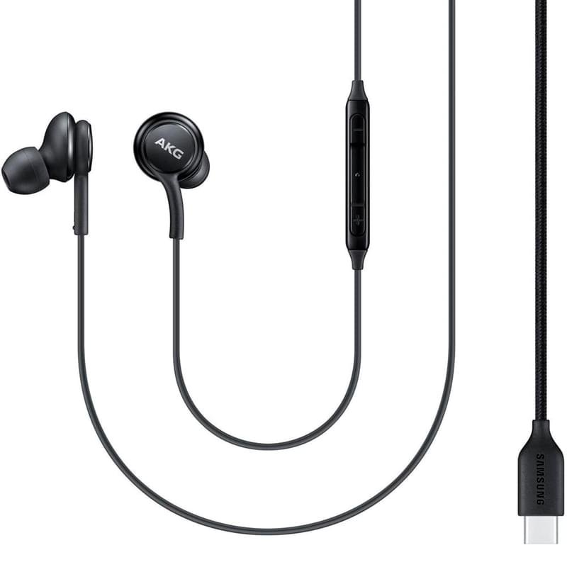Наушники Вставные Samsung AKG Type-C Earphones, Black (EO-IC100BBEGRU) - фото #2