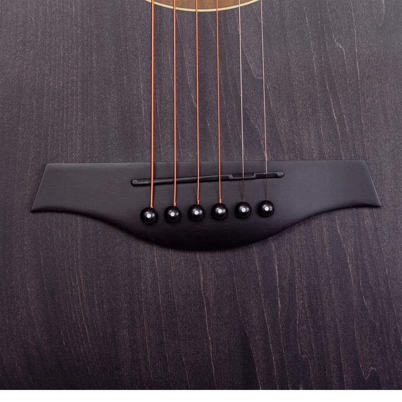 Акустическая гитара ROCKDALE Aurora D1 C BK, дредноут с вырезом, прозрачный черный, матовое покрыт. - фото #7