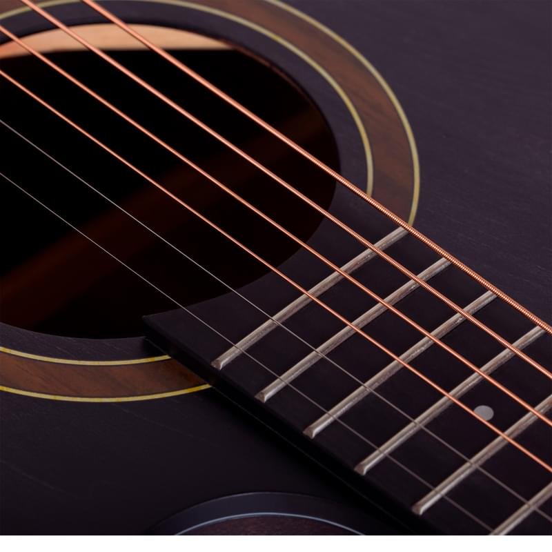 Акустическая гитара ROCKDALE Aurora D1 C BK, дредноут с вырезом, прозрачный черный, матовое покрыт. - фото #8