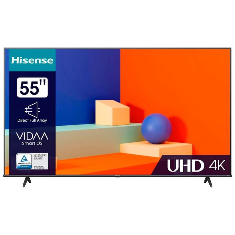 Телевизор Hisense 55" 55A6K UHD Smart Black - фото #0