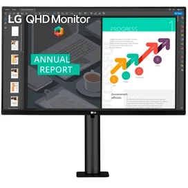 Монитор 27" LG 27QN880-B 2560x1440 16:9 IPS 75ГЦ (2HDMI+DP+Type-C) Black фото #1