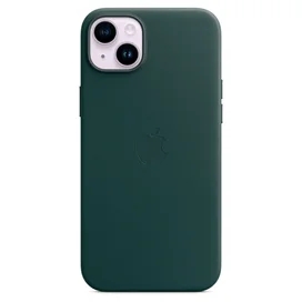iPhone 14 Plus, Leather Case with MagSafe, Forest Green (MPPA3ZM/A) арналған тысқабы фото #2
