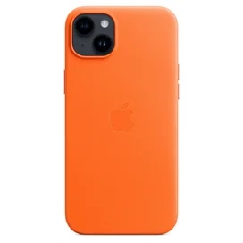 Чехол для iPhone 14 Plus, Leather Case with MagSafe, Orange (MPPF3ZM/A) фото #1