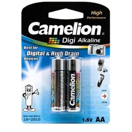 Батарейка AA 2шт Camelion Digi Alkaline (LR6-BP2DG) фото