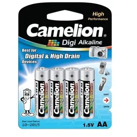Батарейка AA 4шт Camelion Digi Alkaline (LR6-BP4DG) фото