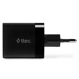Адаптер питания ttec 45W PD Duo Travel Charger  USB-C+USB-A, Black (2SCP02S) фото #2
