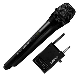 Беспроводной микрофон SVEN MK-710, черный (VHF диапазон) фото #1