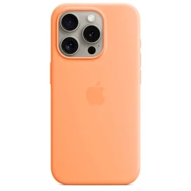 Чехол для iPhone 15 Pro, Silicone Case with MagSafe, Orange Sorbet (MT1H3ZM/A) фото #1