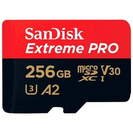 MicroSDXC 256GB SanDisk Extreme PRO, UHS-I 200MB/s, Class 10 (SDSQXCD-256G-GN6MA) жад картасы фото #2