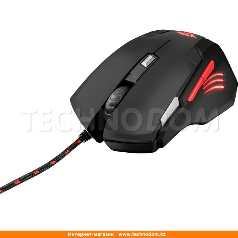 Мышка игровая проводная USB Trust GXT 111 NEEBO LED, Black - фото #1
