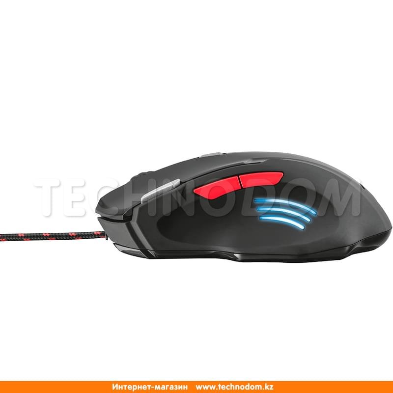 Мышка игровая проводная USB Trust GXT 111 NEEBO LED, Black - фото #3