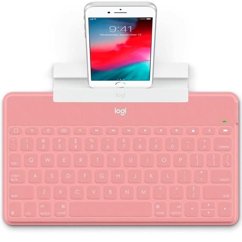 Клавиатура беспроводная USB/BT Logitech Keys-To-Go, Pink (920-010122) - фото #1