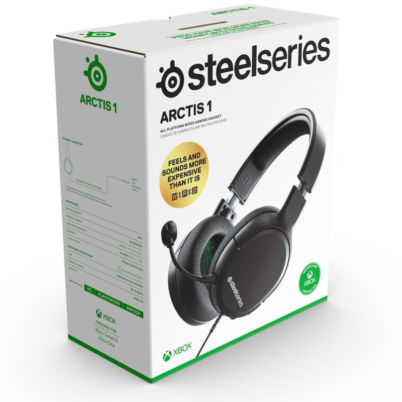Игровая гарнитура SteelSeries Arctis 1, Black Xbox Series X (61429) - фото #2