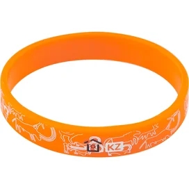 Силиконовый браслет Technodom "Наскальные рисунки", Orange/White (Bracelets_TD2) фото