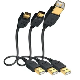 Кабель USB A - USB B Inakustik Premium High Speed USB 2.0, 2 m (EAN:4001985700028) фото