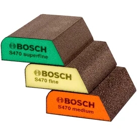 Набор шлифовальных губок Bosch M/F/SF, 69x97x26 мм, 3 шт (2608621252) фото