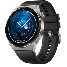 Смарт часы HUAWEI Watch GT3 Pro (46mm) Black Fluoroelastomer Strap фото
