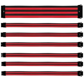 Комплект цветных кабелей Cooler Master Red-Black (CMA-NEST16RDBK1-GL) фото