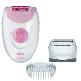 Эпилятор Braun Silk-épil 3 3-270, для сухой эпиляции, с 2 насадками и подсветкой SmartLight, белый фото