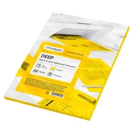 Офисная бумага OfficeSpace Deep А4 50л, 80g Yellow (245202) фото