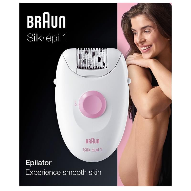 Эпилятор Braun Silk-épil 1 1-170, для сухой эпиляции, белый - фото #7