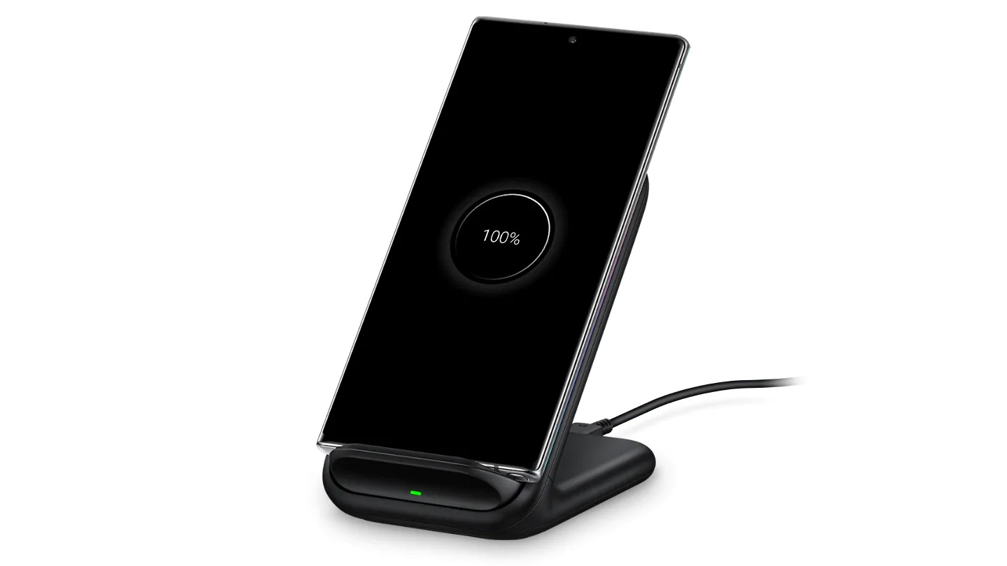 Беспроводное зарядное устройство Wireless Fast Charger Stand 15W, Samsung,  Черный (EP-N5200TBRGRU) - купить по лучшей цене в Алматы | интернет-магазин  Технодом